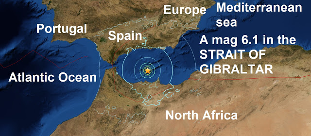 A mag 6.1 in the STRAIT OF GIBRALTAR is the 11th major quake of January 2016 Untitled