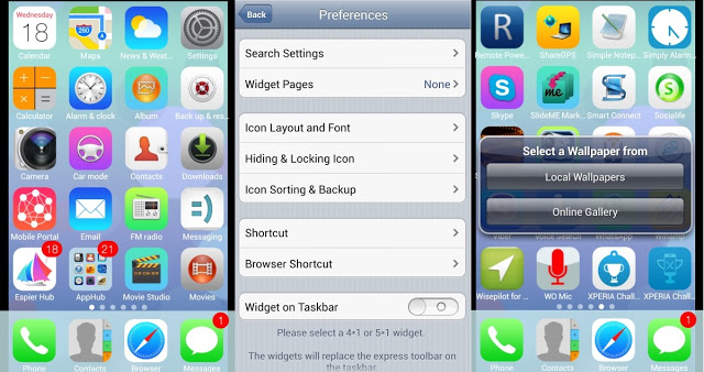 حول شكل هاتفك أندرويد إلى آيفون ios7 Optimized-android