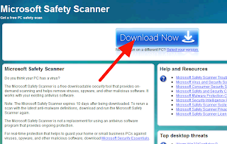 கணினியில் வைரஸ்களை துல்லியமாக கண்டறிந்து அழிக்க மைக்ரோசாப்டின் புதிய இலவச மென்பொருள் Microsoft-safety-scanner
