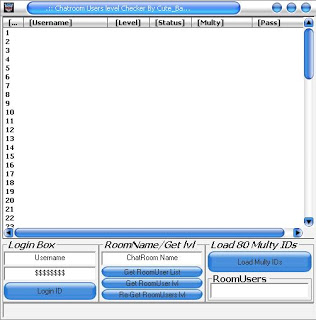 Chatroom User IDs lvl Checker By Cute_Bachi (This Soft Best For Mig33 Admin) LvlCheckerPic