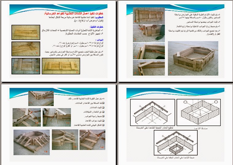 ملف عن تنفيذ شدات القواعد الخرسانية 5