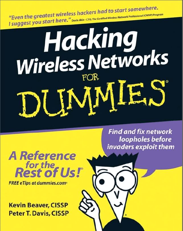 كتاب: اختراق شبكات wifi للمبتدأين (Hacking Wireless Networks for Dummies HackingWirelessNetworksforDummies