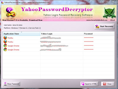 Cara Hack Yahoo Menggunakan Software Yahoo Password Decryptor 2011 Yahoo2