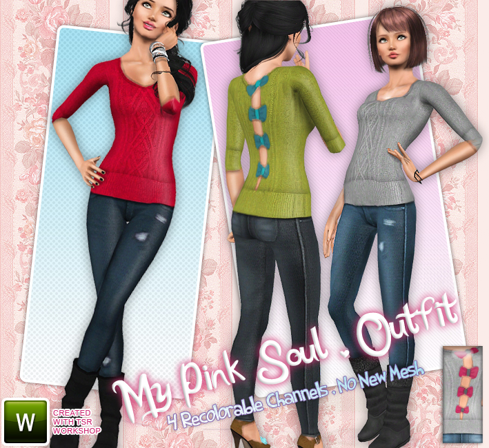 My Pinky Soul Outfit by Simsimay Previewbig-2