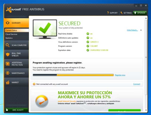 احسن 5 برامج الحماية لسنة 2015 في نظام الويندوز7 Avast-free-antivirus