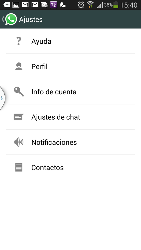 [Tips] CÓMO LIBRARSE DEL DOBLE CHECK AZUL DE WHATSAPP Screenshot_2014-11-06-15-40-18