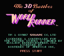 Dingoo From The Past #33 The 3D Battle World Runner (NES) World-runner-shot-1