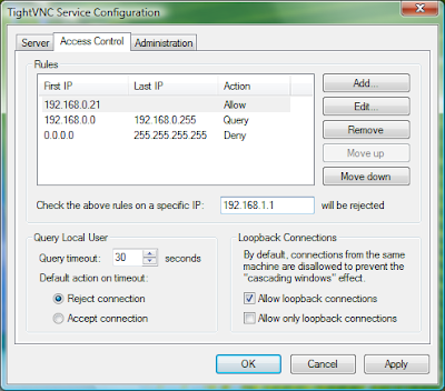TightVNC 2.7.10 - Δωρεάν εφαρμογή απομακρυσμένης διαχείρισης υπολογιστή  Foreman_11385396_9943_accesscontrolSS