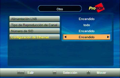 CONFIGURANDO RECEPTOR PROBOX 980 HDS EM MODO (IKS ETHERNET). Netencendido