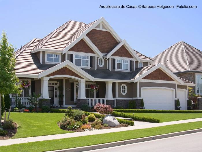 Entrada de la casa Y Áreas Gran-casa-residencial