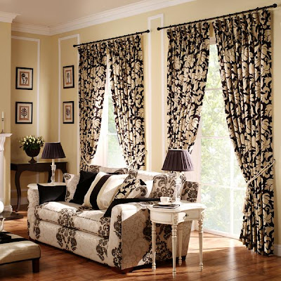 ستائر موديل 2012 Curtains-for-the-living-room