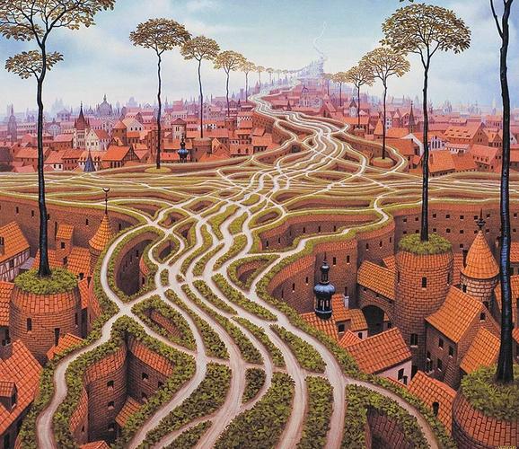  الفــــــــــــــن الســــــــريــالــي Yerkaland-surreal-paintings-of-Jacek-Yerka-36