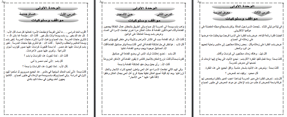 لاول مرة شرح منهج اللغة العربية المنهج الجديد 2015 للصف الثالث الابتدائى الترم الاول 5