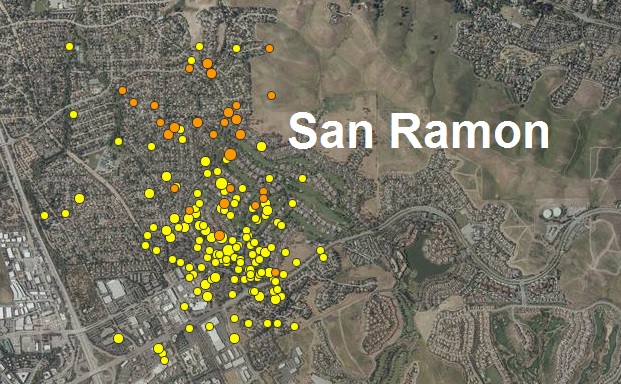 Prelude to "The Big One?" Hardly....But nearly 200 earthquakes shake San Ramon California on Monday afternoon!  Untitled