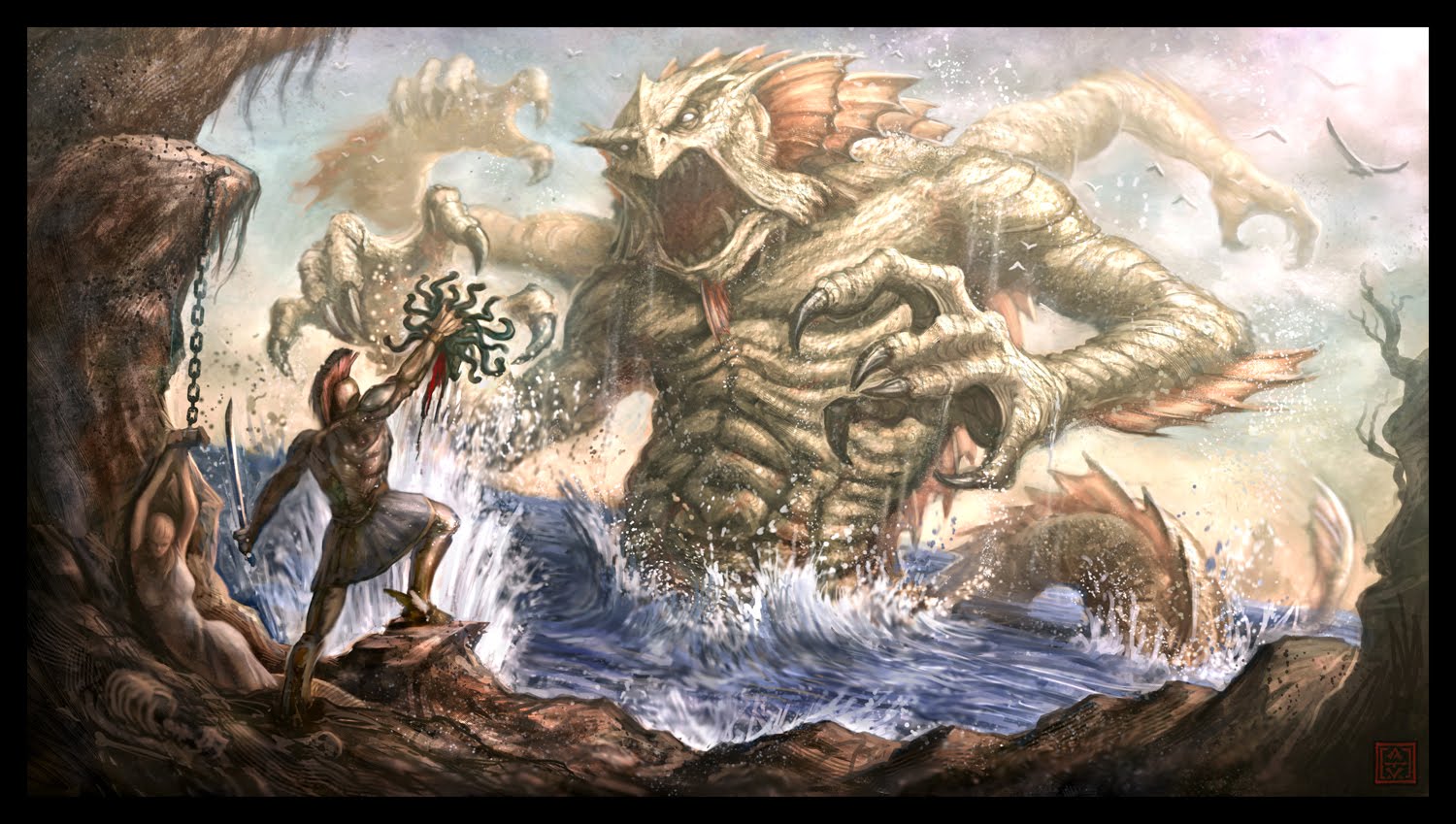 Spika Sonata Saint Perseus_vs__the_Kraken_by_VegasMike