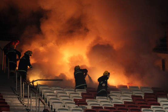 Le mouvement au Portugal . Incendio