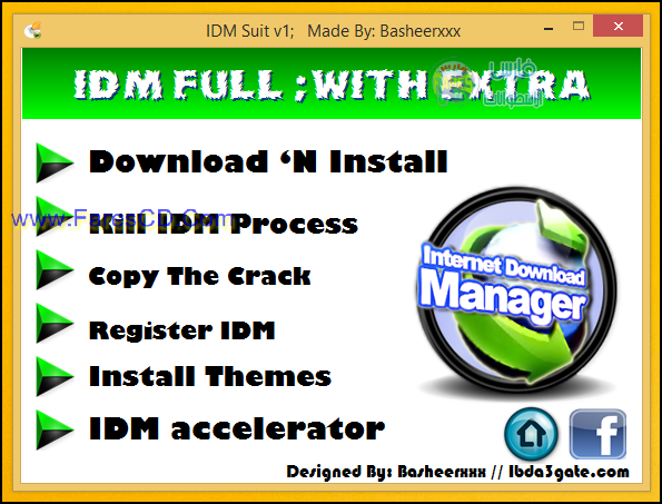 برنامج Internet Download Manger الجبارة لبرنامج إنترنت داونلود مانجر IDM Suit ( البرنامج وباتش التفعيل والتسجيل وأيضاً باتش تسريع التحميل وباتش الثيمات ) للتحميل برابط واحد مباشر مع الشرح 2_wm