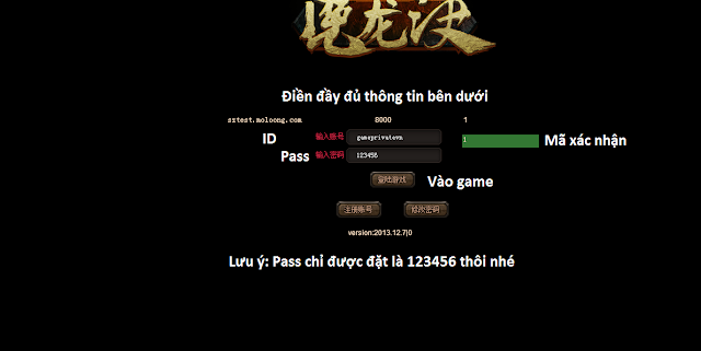 Webgame Moloong Private (china) free 5tr KNB mới ra mắt 1