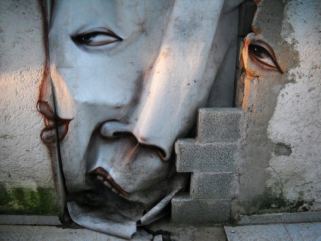   لوحات فنية رائعة      الوجوه المشوهة من شارع أندريه غونزاغا مونيز في البرازيل Face-1