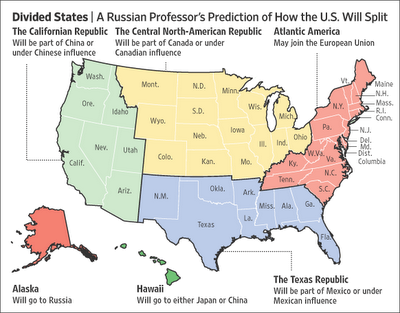 Les USA s’apprêtent à voter 1 loi pour emprisonner des civils partout. Carte%2Busa%2Bdivis%25C3%25A9