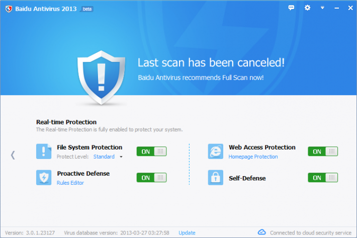      Baidu Antivirus 2015 5.0.3.84333 Iouppu