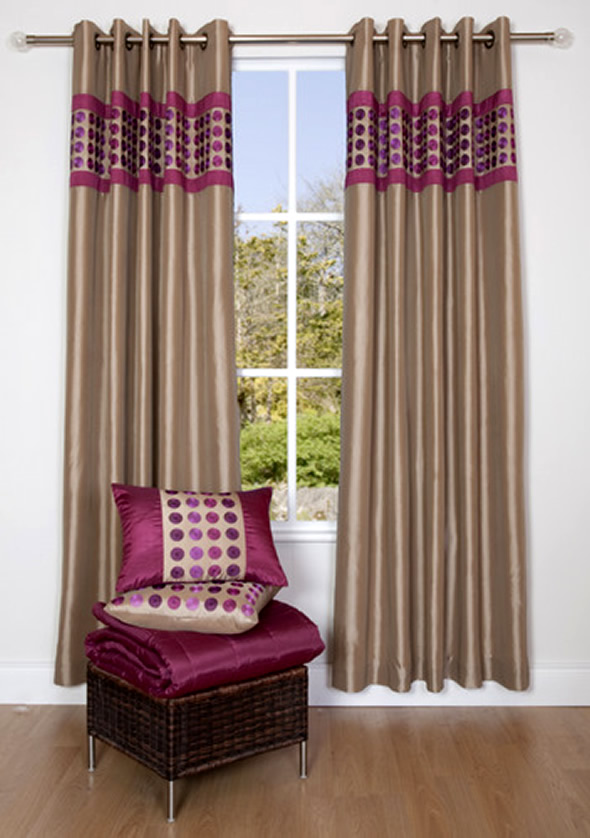 ستائر عصرية حديثة لنوافذ المنزل Modern curtains design for windows Curtains-Home-Window-Coverings-Scatter-Box-Pink-Salsa-Rose