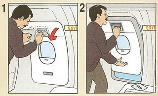 விமான விபத்திலிருந்து எப்படி தப்பலாம்..?  Safety_emergency_exit_borat