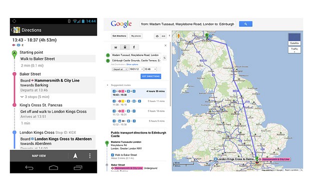 خرائط جوجل تشمل الآن مواعيد القطارات Maps_train-times