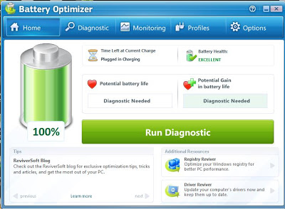 حصريا تحميل برنامج Battery Optimizer لتقليل إستهلاك طاقة بطارية اللابتوب بحجم صغير جدا فقط 3 ميغا بايت على رابط مباشر 2 Battery%20optimizer%201