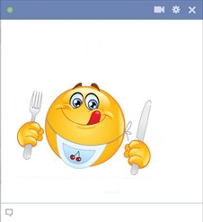 مجموعة من أسمايلات الفيس بوك كبيرة الحجم Hungry-Smiley-With-Fork-And-Knife