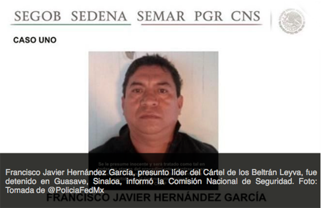 Francisco Javier Hernández García, presunto líder del Cártel de los Beltrán Leyva, fue detenido en G Screen%2BShot%2B2016-02-01%2Bat%2B13.11.09