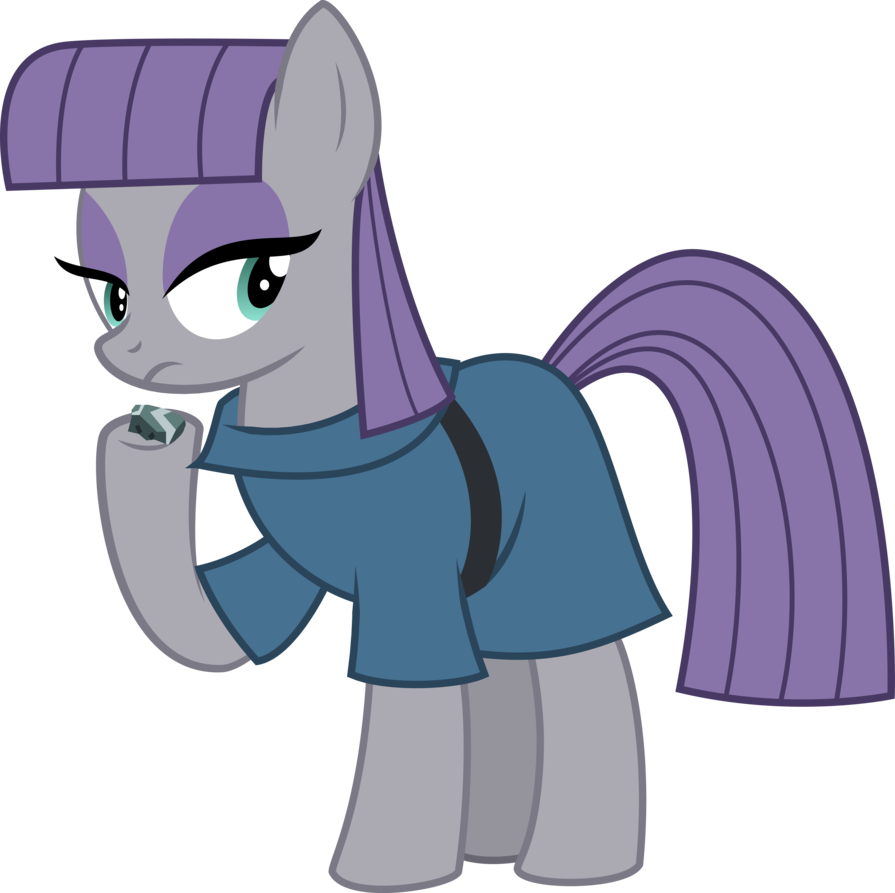 Quien es el personaje? Maud_pie_with_a_rock_by_diamondsword11-d7aknm9