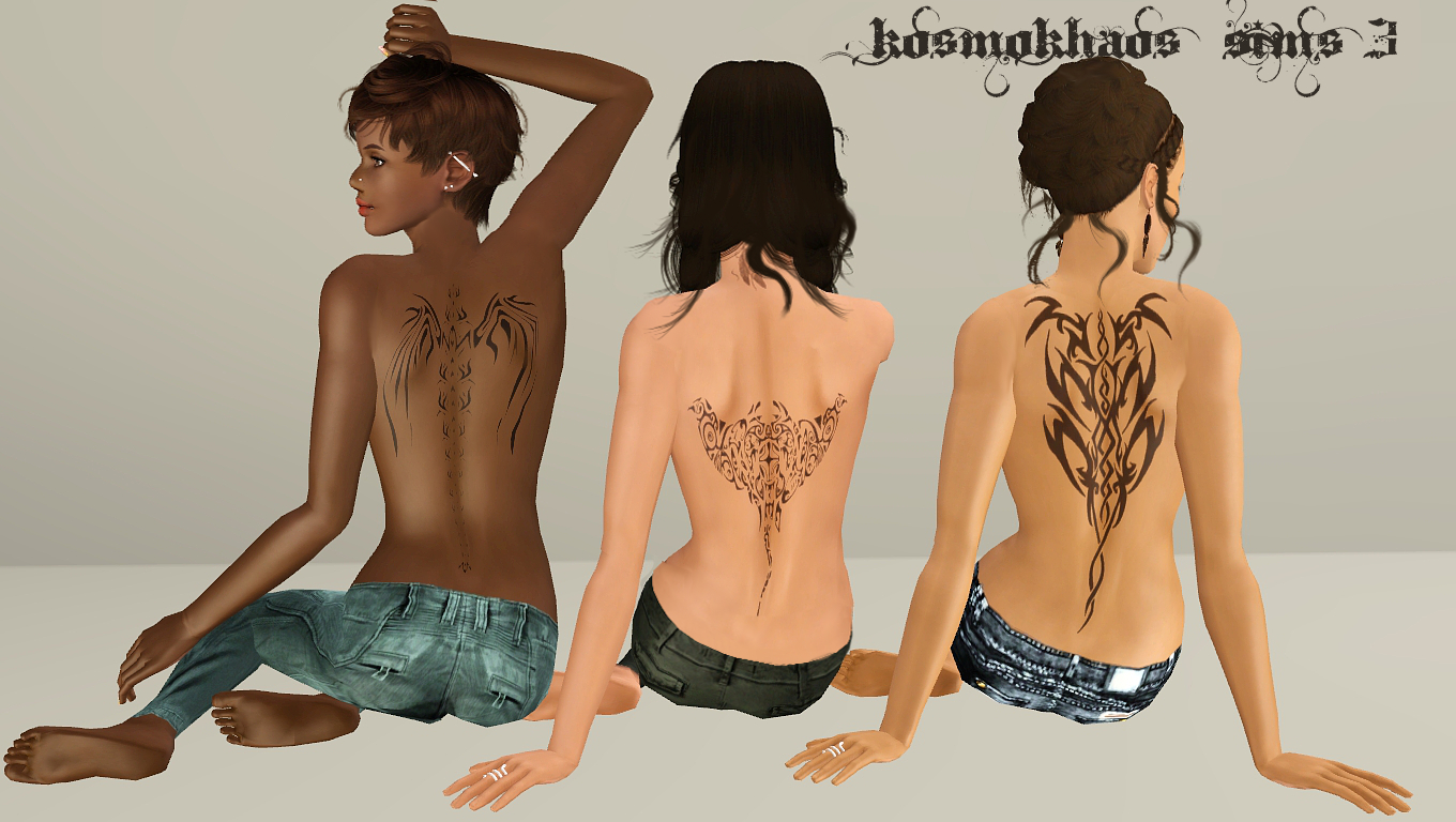 Cstyles Exclusive! Tribal Spine and Back Tattoos by KosmoKhaos KosmoSpineTattoos3