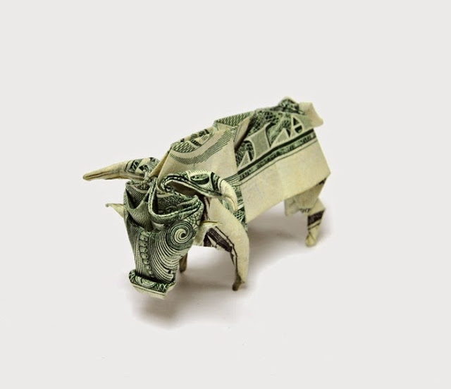 أشكال فنيهة بالأوراق النقدية  Money-origami-13