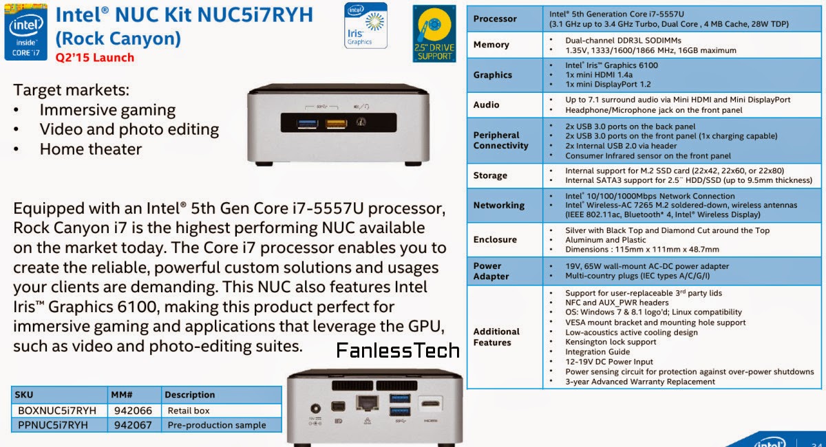 Νέα NUCs με υποστήριξη 4K ετοιμάζει η Intel FREEGR