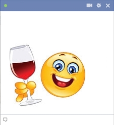 Un an pile, je rempile Facebook-emoticon-holding-glass-of-red-wine