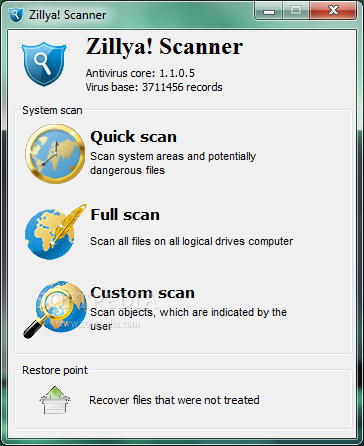 الان لازالة وكشف جميع ملفات التجسس والفيروسات مجانا Zillya! Scanner Zillya-Scanner_1