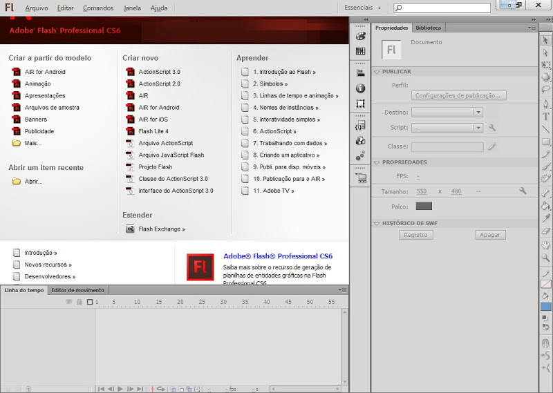 Portable Adobe Flash Professional CS6 PT-BR Flash