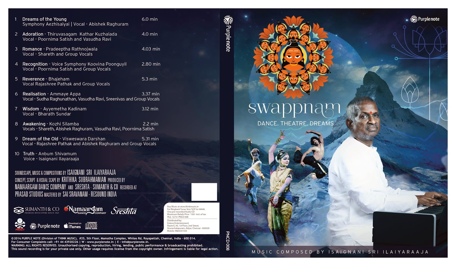 SWAPPNAM -A DREAM ON SIVA Swappnam-CD-Cover