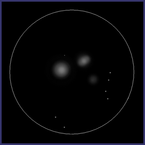 M105, NGC3371 y NGC3373, galaxias en Leo. M105-NGC3371-NGC3373-0003