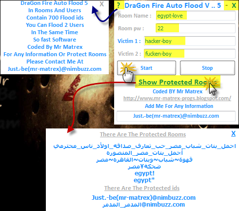 Dragon Fire Auto Flooder 5 (Room And 2 Users) The Most Speed Auto Flood .. اسرع اوتو فلود .. الاوتو فلود رقم 5 فلود رومات ويوزرز Autoooo5