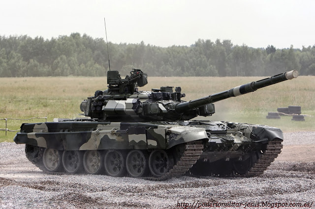 El Senado de Rusia autoriza el uso de las Fuerzas Aéreas en Siria - Página 3 Tanque%2BT-90