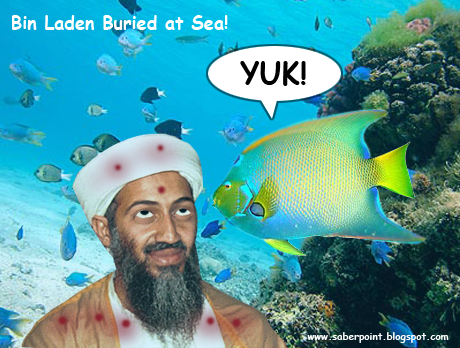 Ten years and thousands of American lives and trillions of American dollars and this is what it accomplished. Osama_Sleeps_Fishes