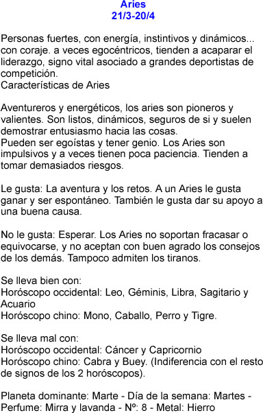  ADIOS.. FEBRERO..... BIENVENID@.. A MARZO.... Aries-caracteristicas