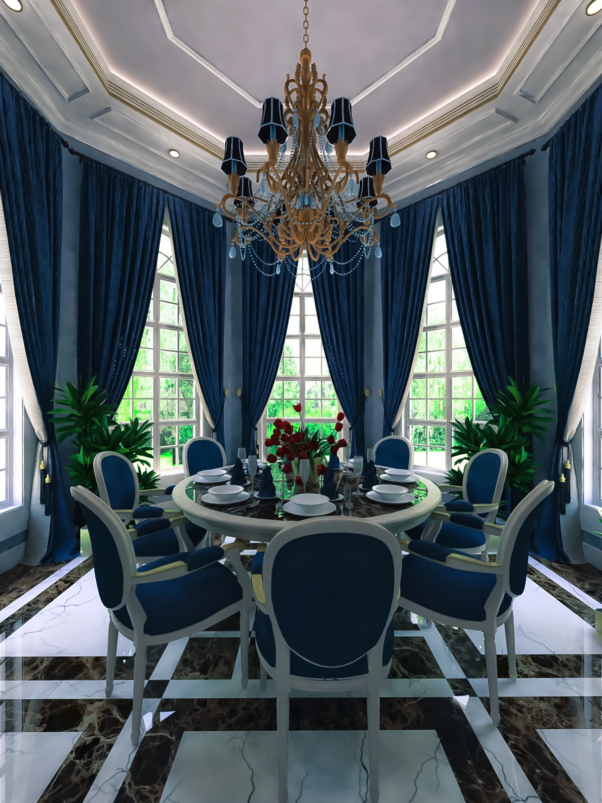 Royal Dining Room - Modern Classical Revised