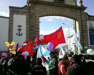 Centos de de delegados/as da CIG mobilízanse en Vigo, A Coruña e Ferrol en defensa das pensións públicas Fotos-0041