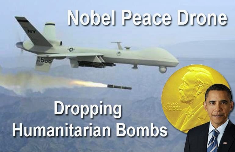 La nouvelle invasion de l’Irak ! - Page 5 Nobel-peace-drone-Obama