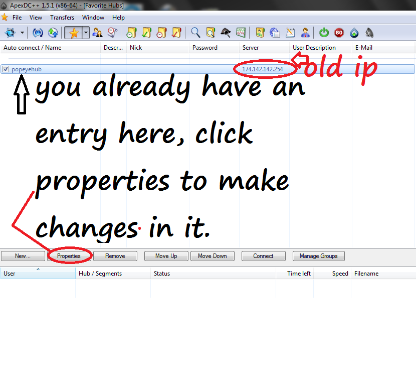 Some settings for  Dc++ A3