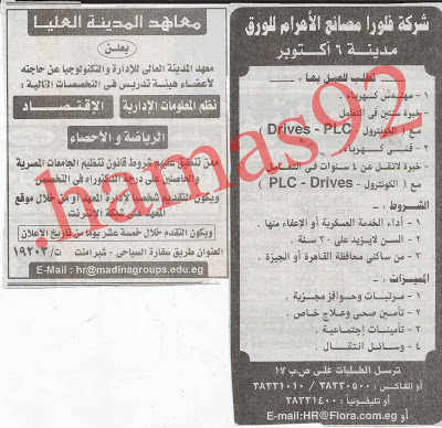 وظائف وفرص عمل جريدة الاهرام الجمعة  4/1/2013  31