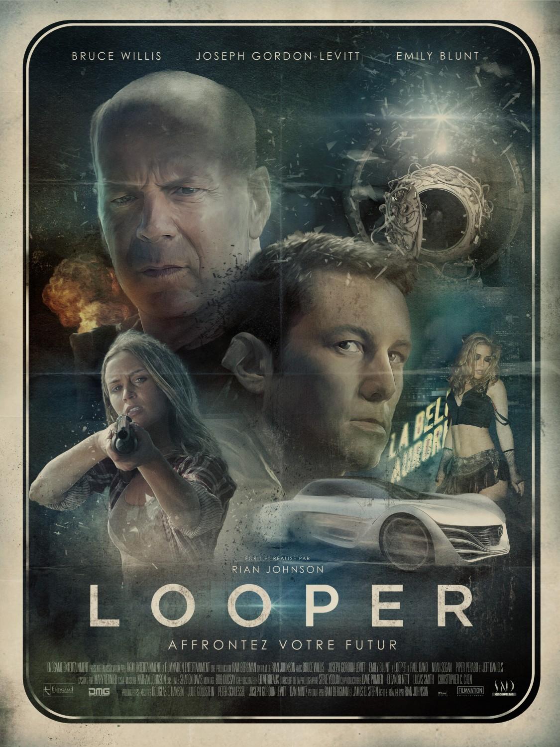 Bruce Willis：    Looper (2012) - 环形使者 Looper-new-French-poster